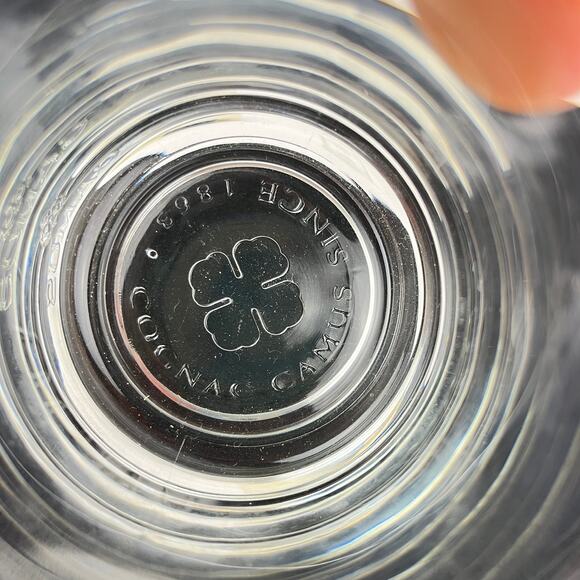 Set of 2 Camus Cognac Since 1863 Heavy Base 8oz Rocks Glasses - Picture 4 of 4